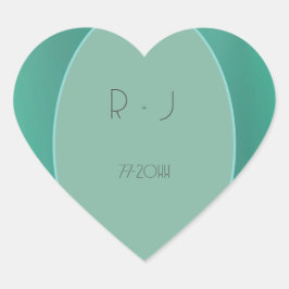 Mooie Hartsticker Hart Sticker