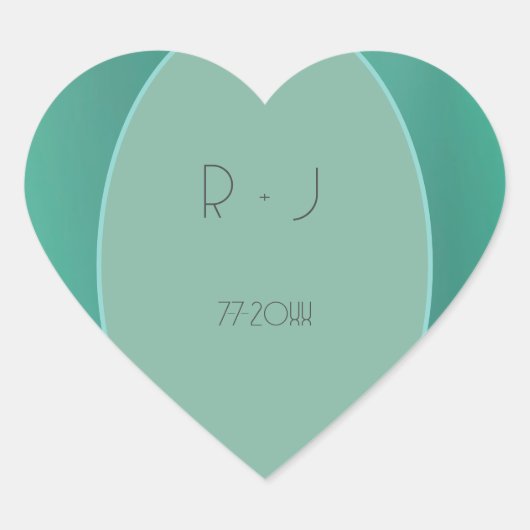 Mooie Hartsticker Hart Sticker (Voorkant)