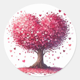 Mooie hartvormige boombomen Stickers