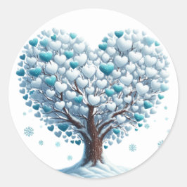 Mooie hartvormige boombomen Stickers