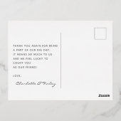 Mooie hartvormige wolk blauwe lucht trouw bruiloft folie feestdagen briefkaart (Achterkant)