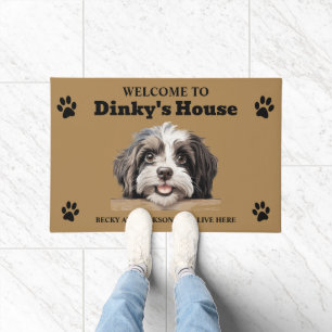Mooie Havanese Water Dog Foto Deurmat