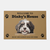 Mooie Havanese Water Dog Foto Deurmat (Voorkant)