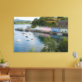 Mooie haven- en zeilboten met reflectie in 2 canvas afdruk (Insitu (Woonkamer))