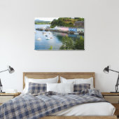 Mooie haven- en zeilboten met reflectie in 2 canvas afdruk (Insitu (Slaapkamer))