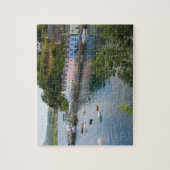 Mooie haven- en zeilboten met reflectie in 2 legpuzzel (Verticaal)