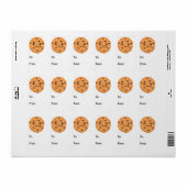 Mooie havermout rozijnenkoek etiket (Full Sheet)