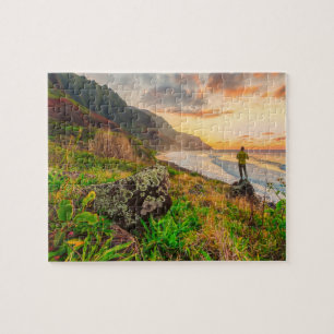 Mooie Hawaii Beach   Sun Sand & Green Paradise Legpuzzel