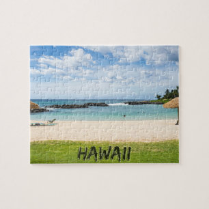 Mooie Hawaii Beach   Sun Sand & Green Paradise Legpuzzel