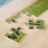 Mooie Hawaii Beach | Sun Sand & Green Paradise Legpuzzel (Zijkant)