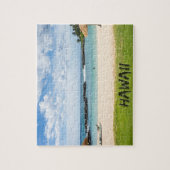 Mooie Hawaii Beach | Sun Sand & Green Paradise Legpuzzel (Verticaal)