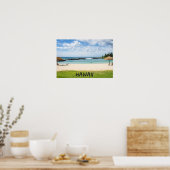 Mooie Hawaii Beach | Sun Sand & Green Paradise Poster (Keuken)
