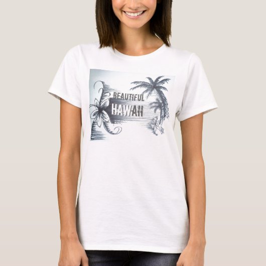 Mooie Hawaii dames tank (Voorkant)