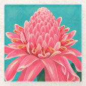 Mooie Hawaii-kunst Glazen Onderzetter (Voorkant)