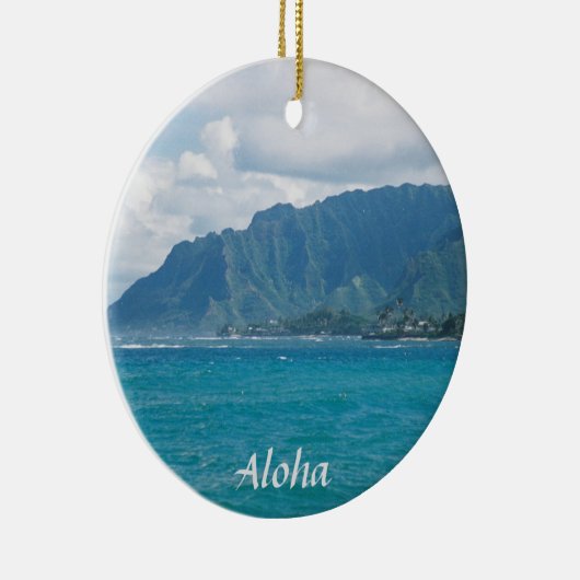 Mooie Hawaiiaanse kerst Keramisch Ornament (Rechts)