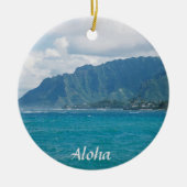 Mooie Hawaiiaanse kerst Keramisch Ornament (Voorkant)