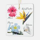 Mooie Hawaiian Flowers Keramisch Ornament (Links)