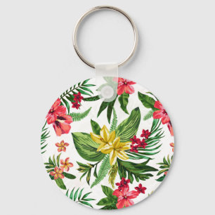 Mooie Hawaiian Flowers Sleutelhanger