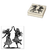 Mooie Hawaiian Hula Dancer Rubber Stamp Rubberstempel (Gestempeld)