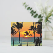 Mooie Hawaiian Sunset Briefkaart (Staand voorkant)