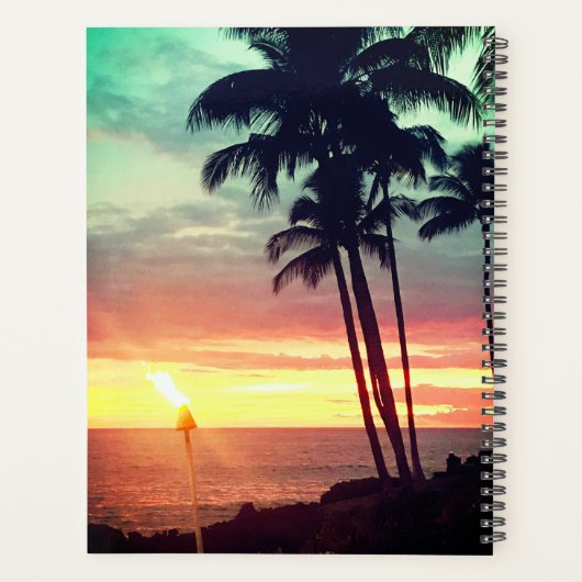 Mooie Hawaiian Sunset Planner (Achterkant)