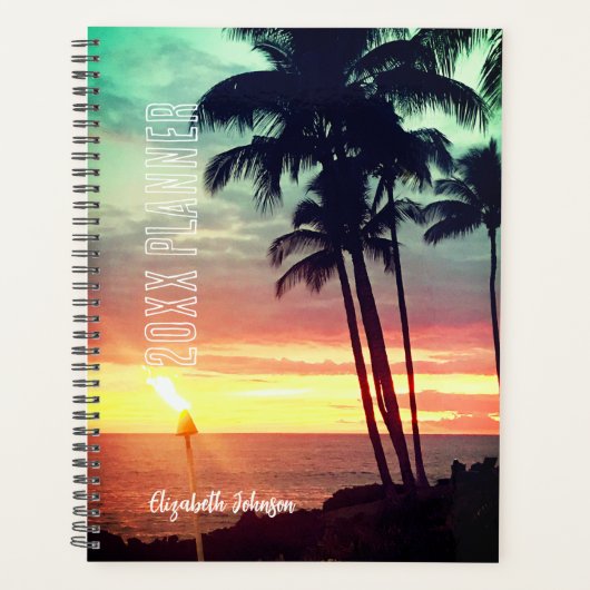 Mooie Hawaiian Sunset Planner (Voorkant)