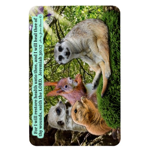 Mooie Healing Schrift Magneet Jeremia 30:17 (Verticaal)