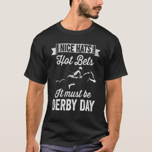 Mooie Heden Derby Dag  Wedden Jockey  Paardenrenne T-shirt