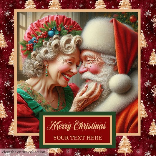 Mooie heer en mevrouw Claus Red Gold badhanddoek Bad Handdoek