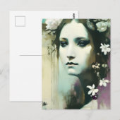 Mooie heidense godin briefkaart (Voorkant / Achterkant)