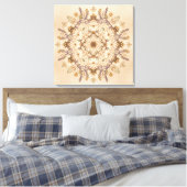 "Mooie Heilige Mandala Muurkunst Canvas Afdruk (Insitu (Slaapkamer))