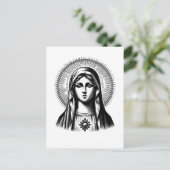 Mooie Heilige Maria Briefkaart (Staand voorkant)