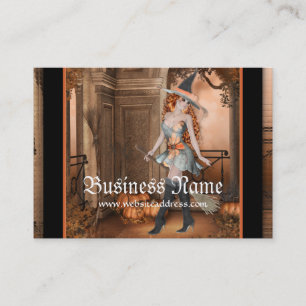 Mooie heks 1 Fantasy Visitekaartjes