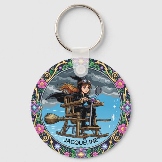 Mooie Heks Aviator Sleutelhanger (Voorkant)