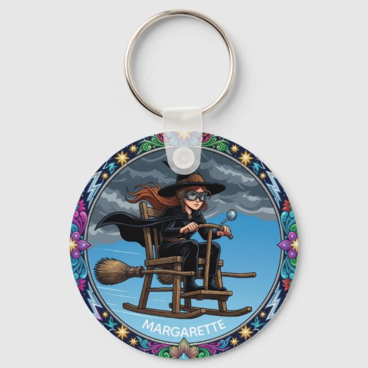 Mooie Heks Aviator Sleutelhanger (Voorkant)