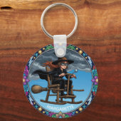 Mooie Heks Aviator Sleutelhanger (Voorkant)