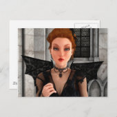 Mooie heks briefkaart (Voorkant / Achterkant)