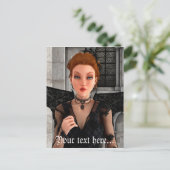 Mooie heks briefkaart (Staand voorkant)