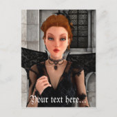 Mooie heks briefkaart (Voorkant)