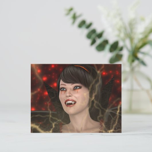 Mooie heks briefkaart (Staand voorkant)