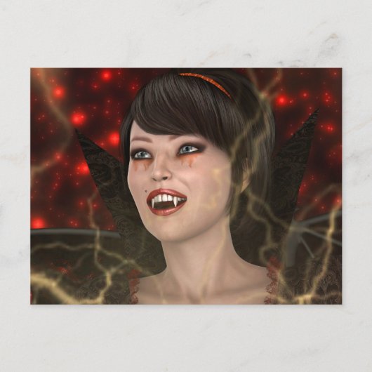 Mooie heks briefkaart (Voorkant)