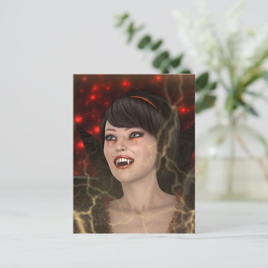 Mooie heks briefkaart (Staand voorkant)