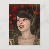 Mooie heks briefkaart (Voorkant)