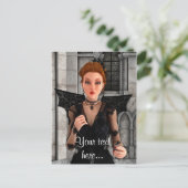 Mooie heks briefkaart (Staand voorkant)