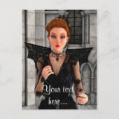 Mooie heks briefkaart (Voorkant)