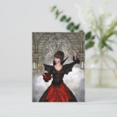 Mooie heks briefkaart (Staand voorkant)