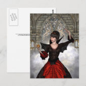 Mooie heks briefkaart (Voorkant / Achterkant)