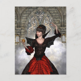 Mooie heks briefkaart