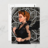 Mooie heks briefkaart (Voorkant / Achterkant)