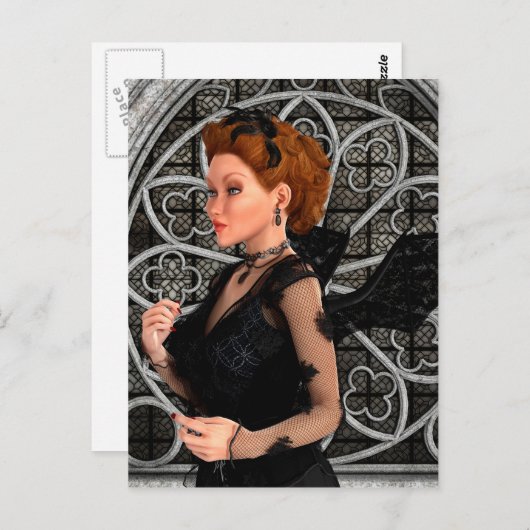 Mooie heks briefkaart (Voorkant / Achterkant)